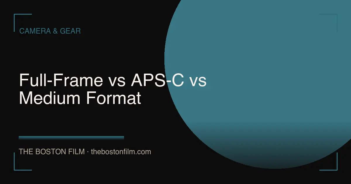 Full-Frame vs APS-C vs Medium Format